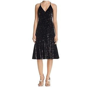 EUC Rebecca Taylor Velvet Mid-Calf Slip Dress Size 2